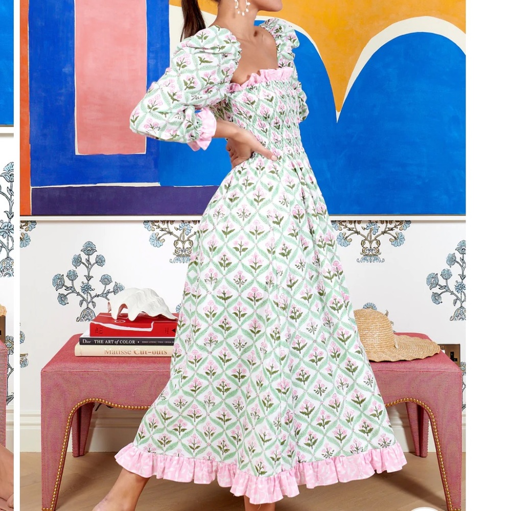 Neve and Noor Garden Trellis Dress